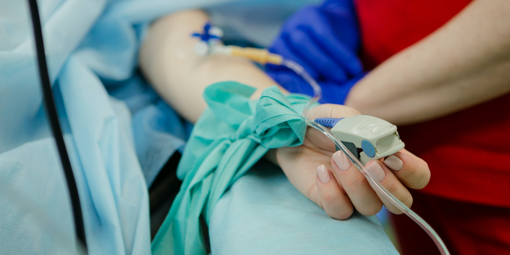 Patient in operating room